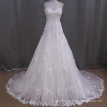 Latest Sweetheart A-line Floor Length Lace Wedding Dress